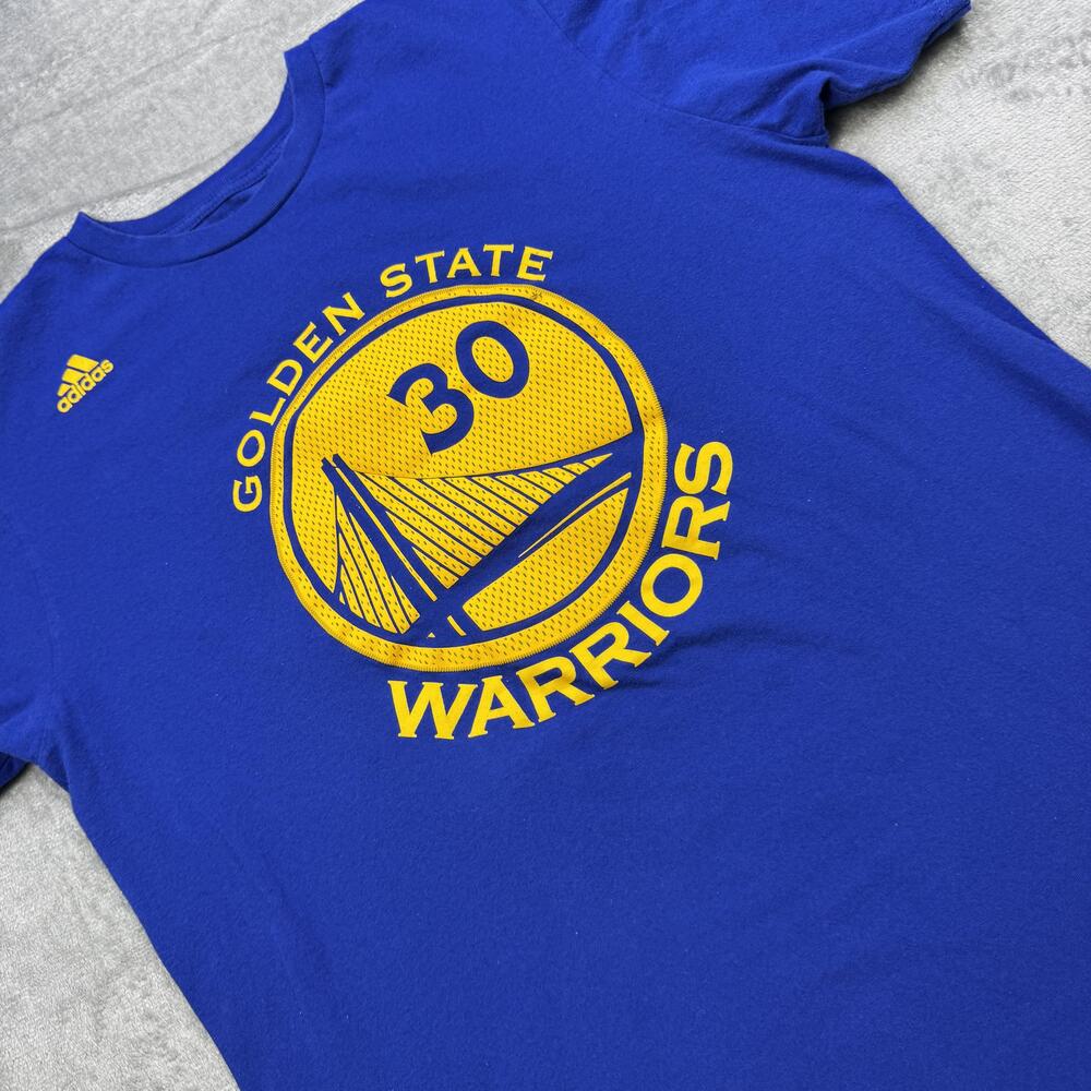 Golden State Warriors Shirt Mens Medium NBA Basketball Stephen Curry 30 Adidas